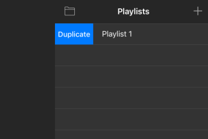 Dark Duplicate Playlists and Playlist tracks
